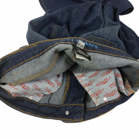 PZI Jeans Women's 8/34 Blue Boot Cut Leg Frayed Distressed - Picture 5 of 5